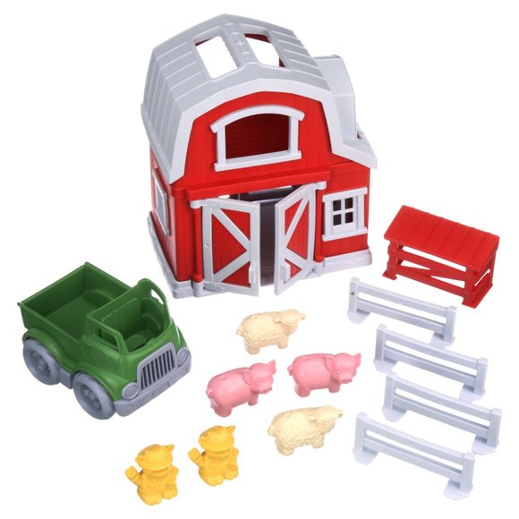 Green Toys Toys Green Toys Farm Playset 0 Recycled Plastic For